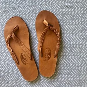 Braided Rainbow Sandals - Size 8